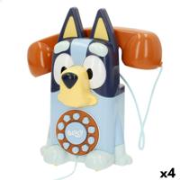 Speelgoedtelefoon Bluey Plastic 16 x 18 x 8 cm (4 Stuks)