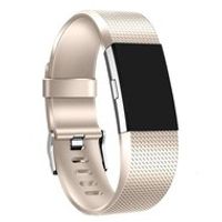 Fitbit Charge 2 sportbandje - Maat: Large - Champagne Goud