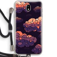 Patroon Wolken: Samsung Galaxy J7 (2017) Transparant Hoesje met koord