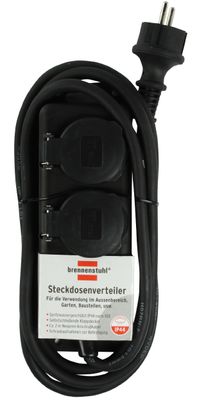 Brennenstuhl Std-Verteiler 1159930 compacte stopcontactverdeler 2-voudig buitengebruik