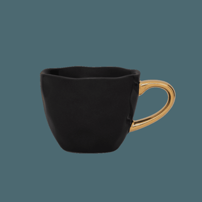 Good Morning kopje Espresso Ø6 cm - Zwart (set van 4)