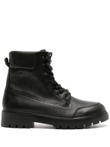 Calvin Klein Jeans boots en cuir à patch logo - Noir