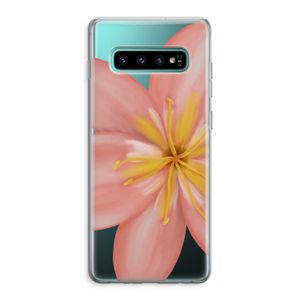 Pink Ellila Flower: Samsung Galaxy S10 Plus Transparant Hoesje