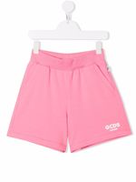 Gcds Kids short de sport à logo imprimé - Rose