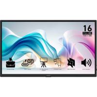 MSI pro mp165 e6 15.6" monitor (zwart, hdmi, 2x usb-c)