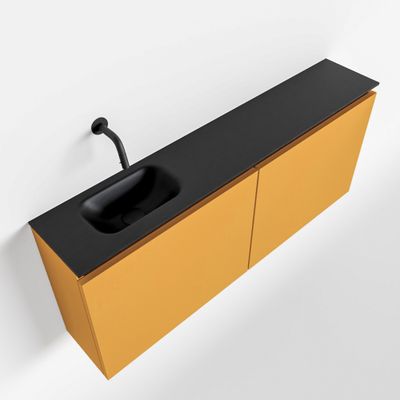 Toiletmeubel Mondiaz Ture | 120 cm | Meubelkleur Ocher | Eden wastafel Urban Links | Zonder kraangat