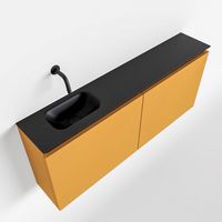 Toiletmeubel Mondiaz Ture | 120 cm | Meubelkleur Ocher | Eden wastafel Urban Links | Zonder kraangat