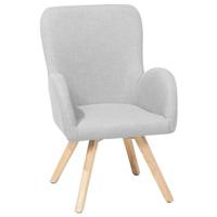 Beliani - BJARN - Fauteuil - Grijs - Polyester - thumbnail