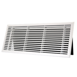 Wandrooster Met Volumeregelaar T.b.v. 500 X 200mm - Staal - Wit Ral9003