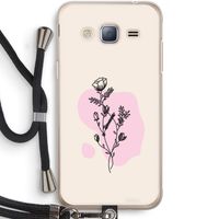 Roses are red: Samsung Galaxy J3 (2016) Transparant Hoesje met koord