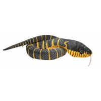 Wild Republic mangrove slang knuffel - zwart - 137 cm - slangen - knuffeldieren