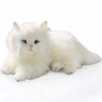 Carldick Perzische kat/poes knuffel - wit - 30 cm - pluche