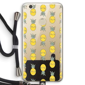 Ananas: Huawei Ascend P8 Lite (2017) Transparant Hoesje met koord