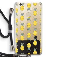Ananas: Huawei Ascend P8 Lite (2017) Transparant Hoesje met koord