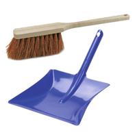 Benson Stoffer en blauw blik combinatie - buiten - Hout met kokosvezels - Metalen blik 23 x 23 cm