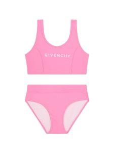 Givenchy Kids bas de bikini à taille haute et logo 4G - Rose