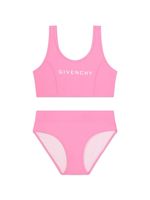 Givenchy Kids bas de bikini à taille haute et logo 4G - Rose