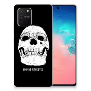 Silicone Back Case Samsung Galaxy S10 Lite Skull Eyes