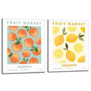 Reinders - Fruity Sunshine - Schilderijen set 2x 50x40cm White