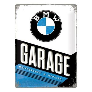 Muurplaatje BMW garage 30 x 40 cm