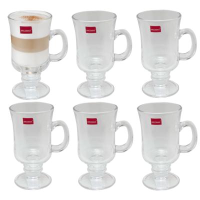 Irish Coffee glas - 6x - 230 ml - glazen - 14 cm - koffie glazen