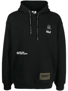 AAPE BY *A BATHING APE® hoodie à patch logo - Noir