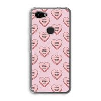 Chicks before dicks: Google Pixel 3a Transparant Hoesje