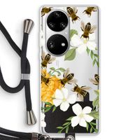 No flowers without bees: Huawei P50 Pro Transparant Hoesje met koord