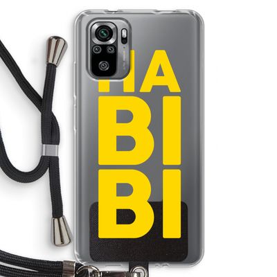 Habibi Majorelle : Xiaomi Redmi Note 10S Transparant Hoesje met koord