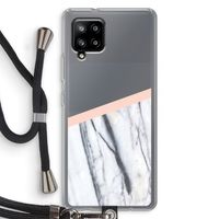 A touch of peach: Samsung Galaxy A42 5G Transparant Hoesje met koord