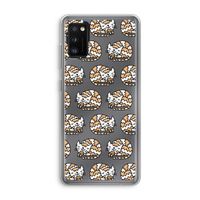 Slapende poes: Samsung Galaxy A41 Transparant Hoesje