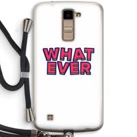 Whatever: LG K10 (2016) Transparant Hoesje met koord