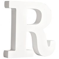 Houten letter R 11 cm - thumbnail