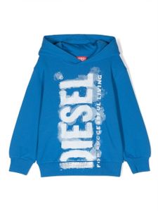 Diesel Kids hoodie à imprimé graphique - Bleu