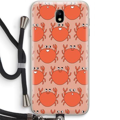 Krab: Samsung Galaxy J7 (2017) Transparant Hoesje met koord
