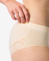 HEMA Dameshipster naadloos micro met kant naturel (naturel)