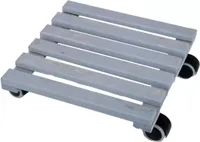 Esschert Design trolley grijs vierkant indoor