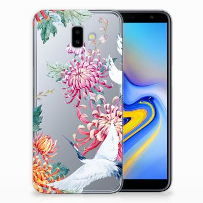 Samsung Galaxy J6 Plus (2018) | TPU Hoesje | Bird Flowers