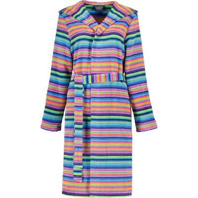 Cawö Cawo Dames Badjas met capuchon 1454 14 multicolor Maat 40