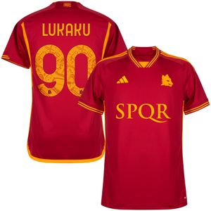 AS Roma SPQR Shirt Thuis 2023-2024 + Lukaku 90