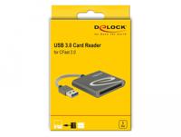 DeLOCK 91525 geheugenkaartlezer USB 3.2 Gen 1 (3.1 Gen 1) Grijs - thumbnail