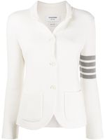 Thom Browne veste en mérinos à 4 bandes signature - Blanc