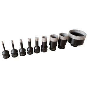 Diamantboorset 5mm tot 68mm Mandrex DryXcut, 9-delig