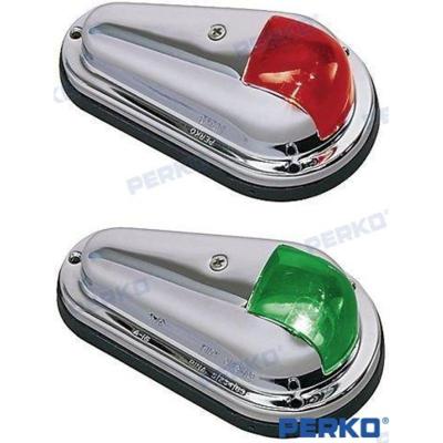Kit luces de navegación (babor - estribor) GS10025 - PAR LUCES NAV. LATON CROM.
