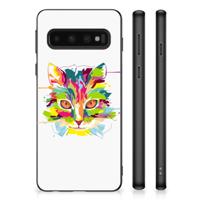 Samsung Galaxy S10 | Bumper Hoesje | Cat Color