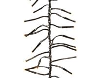 LED clusterverlichting buiten 120cm-144L zwart/warm wit - Lumineo
