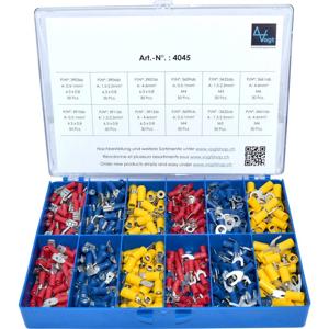 Vogt Verbindungstechnik 4045 Assortiment kabelschoenen 0.50 mm² - 6 mm² Rood, Blauw, Geel 520 stuk(s)