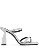 Nodaleto mules Angel A à design métallisé - Argent - thumbnail