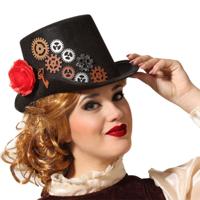 Hoed Steampunk Zwart