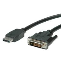 VALUE DisplayPort Kabel DP Male - DVI-D Male, zwart, 2 m - thumbnail